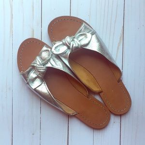 Seychelles silver tie slides
